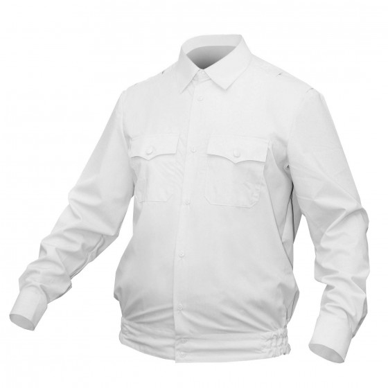 Рубашка Полиции белая на резинке (длинные и короткие рукава)