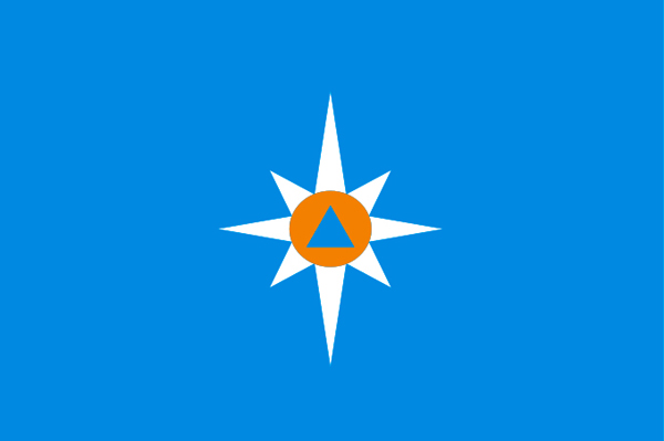 Флаг МЧС (90х135 см)