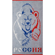 Полотенце махровое пестротканое "Русский медведь"