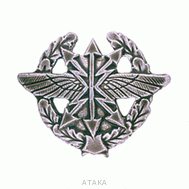 Эмблема петличная Войска связи (полевая)